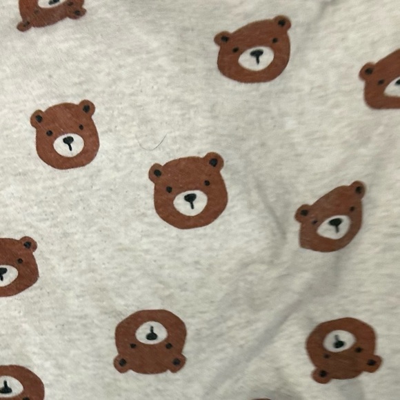 Pekkle One Piece Beige Bear Zippered Sleeper , Size 4 - Picture 5 of 8